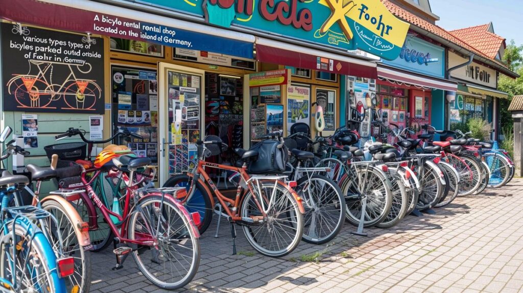 Familie genießt eine Radtour auf der Insel Föhr, perfekt organisiert vom Föhr Fahrradverleih