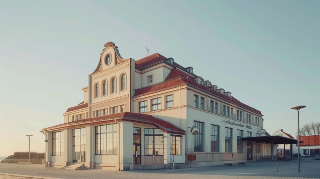 Gruppe von Freunden genießt einen Film im Kino Föhr, lachend mit Popcorn