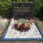 Hans Rosenthal Grabstein auf Friedhof in Berlin.
