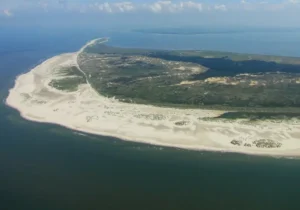 Der Nordteil von Amrum wo Norddorf liegt.
